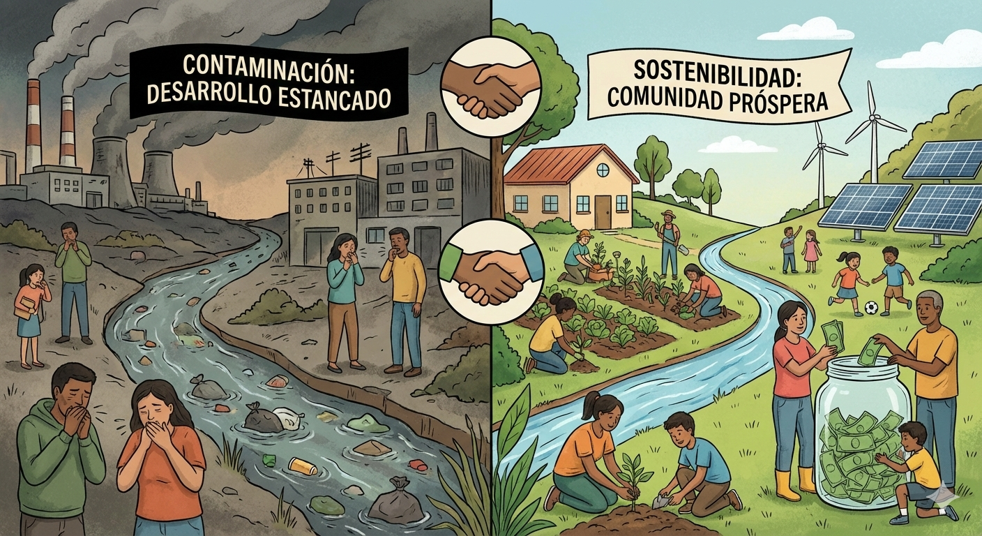 La contaminación ambiental y su impacto en el desarrollo comunitario